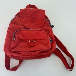 Kipling Vibrant Red Backpack